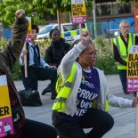 Article thumbnail: LONDON, ENGLAN - MAY 25: Stand Up To Racism organise a vigil at the US Embassy in London to mark the second anniversary of the murder of George Floyd on May 25, 2022 in London, England. (Photo by Guy Smallman/Getty Images)