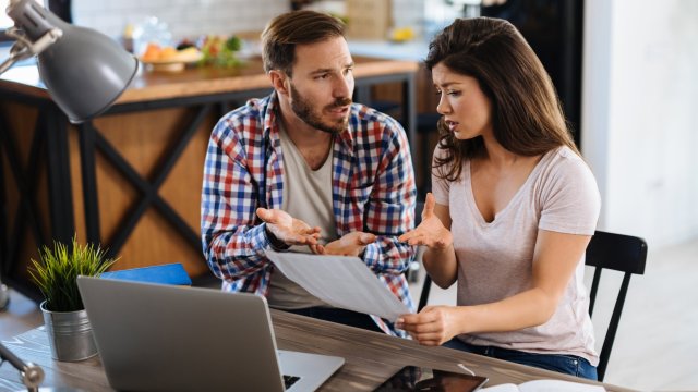 Article thumbnail: Not knowing what your partner’s finances are like and how they spend can land you in a serious situation (Photographer: EmirMemedovski/ Getty Images/Source: E+)