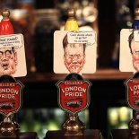 Article thumbnail: LONDON - APRIL 07: Beer pumps at the Marquis of Granby public house in Westminster display the caricatures of the three political party leaders Gordon Brown (L), Nick Clegg (C), and David Cameron on April 7, 2010 in London, England. The General Election, to be held on May 6, 2010 is set to be one of the most closely fought political contests in recent times with all main party leaders embarking on a four week campaign to win the votes of the United Kingdom electorate. (Photo by Peter Macdiarmid/Getty Images)