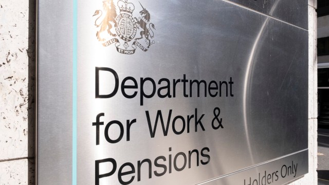 Article thumbnail: Department for Work and Pensions on 24th July 2022 in London, United Kingdom. The Department for Work and Pensions, DWP, is responsible for welfare, pensions and child maintenance policy. As the UKs biggest public service department it administers the State Pension and a range of working age, disability and ill health benefits. (photo by Mike Kemp/In Pictures via Getty Images)