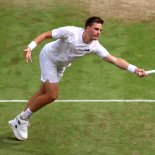 Article thumbnail: LONDON, ENGLAND - JULY 11: Henry Patten of Great Britain plays a forehand as he plays with Harri Heliovaara of Finland against Neal Skupski of Great Britain and Michael Venus of New Zealand in the Gentlemen's Doubles Semi Final match during day eleven of The Championships Wimbledon 2024 at All England Lawn Tennis and Croquet Club on July 11, 2024 in London, England. (Photo by Sean M. Haffey/Getty Images)