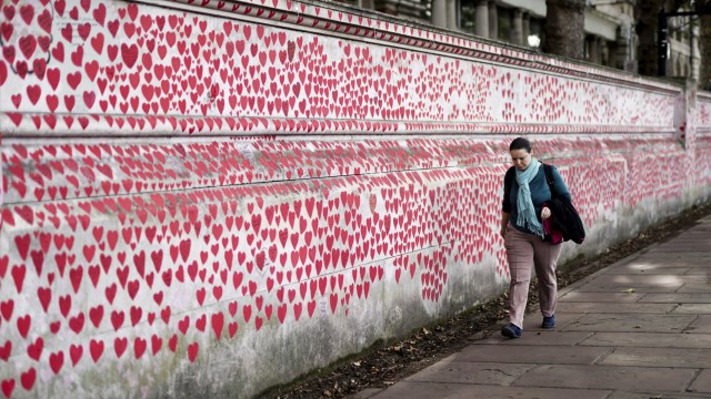 Article thumbnail: File photo dated 06/10/23 of a member of the public observing the National Covid Memorial Wall, a public mural painted by volunteers to commemorate the victims of the COVID-19 pandemic in the United Kingdom, opposite the Houses of Parliament in London. Failures to properly prepare for a pandemic in the UK are expected to be laid bare on Thursday as the UK Covid-19 Inquiry publishes its first report, which is expected to highlight the UK's focus on preparing for a flu pandemic instead of a coronavirus pandemic. Issue date: Thursday July 18, 2024. PA Photo. Inquiry chair Baroness Heather Hallett will report on how well the UK was able to face a deadly outbreak in the run up to 2020 when the Covid-19 pandemic swept across Britain. See PA story INQUIRY Coronavirus. Photo credit should read: Jordan Pettitt/PA Wire