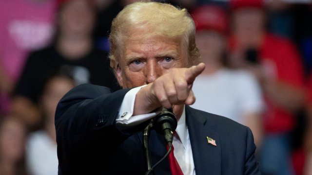 Article thumbnail: GRAND RAPIDS, MICHIGAN - JULY 20: Republican Presidential nominee former President Donald J. Trump holds his first public campaign rally with his running mate, Republican Vice Presidential nominee U.S. Senator J.D. Vance (R-OH) (not pictured), at the Van Andel Arena on July 20, 2024 in Grand Rapids, Michigan. This is also Trump's first public rally since he was shot in the ear during an assassination attempt in Pennsylvania on July 13. Photo by Bill Pugliano/Getty Images)