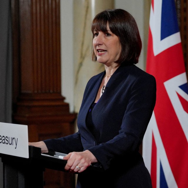 Article thumbnail: FILE PHOTO: Chancellor of the Exchequer Rachel Reeves gives a speech at the Treasury in London, Britain, to an audience of leading business figures and senior stakeholders, announcing the first steps the new Government will be taking to deliver economic growth. Picture date: Monday, July 8, 2024. Jonathan Brady/Pool via REUTERS//File Photo