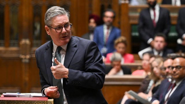 Article thumbnail: A handout photograph released by the UK Parliament shows Britain's Prime Minister Keir Starmer as he makes a statement on NATO and the European political community in the House of Commons, in central London, on July 22, 2024. (Photo by UK PARLIAMENT / AFP) / RESTRICTED TO EDITORIAL USE - MANDATORY CREDIT " AFP PHOTO / UK PARLIAMENT " - NO USE FOR ENTERTAINMENT, SATIRICAL, MARKETING OR ADVERTISING CAMPAIGNS - EDITORS NOTE THE IMAGE MAY HAVE BEEN DIGITALLY ALTERED AT SOURCE TO OBSCURE VISIBLE DOCUMENTS (Photo by -/UK PARLIAMENT/AFP via Getty Images)