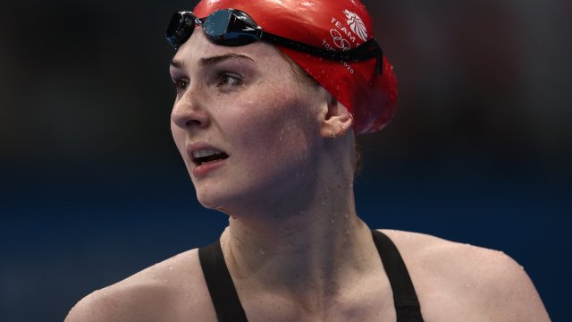 Article thumbnail: TOKYO, JAPAN - JULY 28: Freya Anderson of Team Great Britain looks on after competing in the Women's 100m Freestyle heats on day five of the Tokyo 2020 Olympic Games at Tokyo Aquatics Centre on July 28, 2021 in Tokyo, Japan. (Photo by Clive Rose/Getty Images)