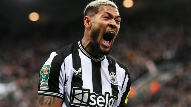 Article thumbnail: NEWCASTLE UPON TYNE, ENGLAND - SEPTEMBER 27: Joelinton of Newcastle United celebrates after Alexander Isak scores the team's first goal during the Carabao Cup Third Round match between Newcastle United and Manchester Cityat St James' Park on September 27, 2023 in Newcastle upon Tyne, England. (Photo by Stu Forster/Getty Images)