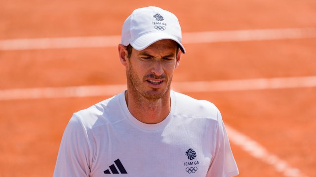 PARIS, FRANCE - JULY 24: Andy Murray of Team Great Britain looks on during a tennis training session at Roland-Garros ahead of the Paris Olympic Games on July 24, 2024 in Paris, France. (Photo by Andy Cheung/Getty Images)