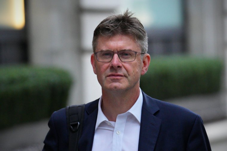 LONDON, ENGLAND - JULY 25: Greg Clark, the Business Secretary from 2016 to 2019, arrives to testify at the Post Office Horizon Inquiry at Aldwych House on July 25, 2024 in London, England. The inquiry is investigating the wrongful prosecution of Post Office workers over a 16-year period starting just before the new millennium. Between 1999 and 2015, more than 700 Post Office branch managers received criminal convictions, and some were sent to prison, when the faulty Horizon IT system made it appear that money was missing from their sites. (Photo by Carl Court/Getty Images)