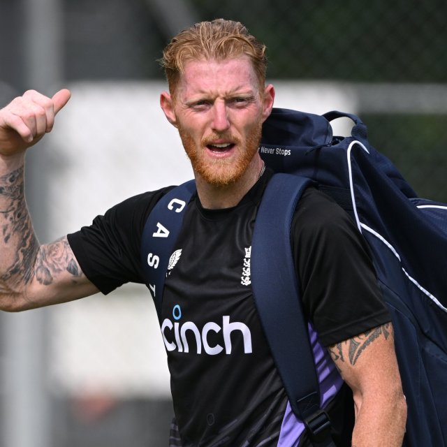 Article thumbnail: BIRMINGHAM, ENGLAND - JULY 25: England captain Ben Stokes reacts during nets ahead of the 3rd Test match between England and West Indies at Edgbaston on July 25, 2024 in Birmingham, England. (Photo by Stu Forster/Getty Images)